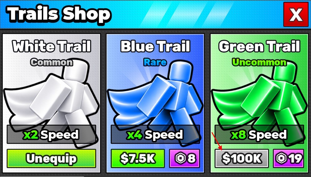 Get trails in Break and Steal an Egg