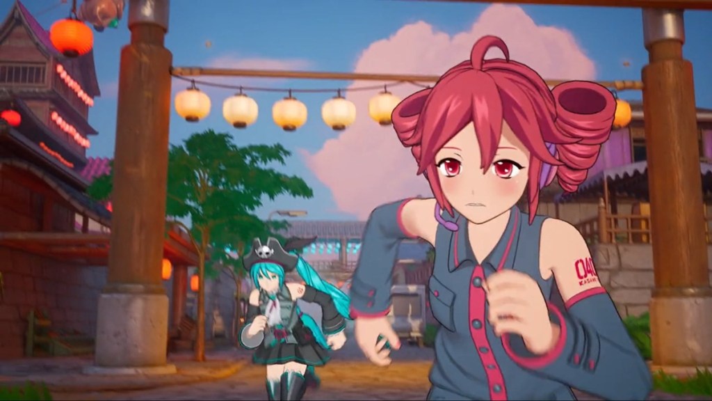 Hatsune Miku and Kasane Teto skins in Fortnite Chapter 7 Treasure Hunters