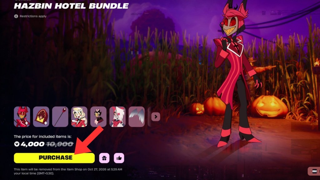 Hazbin Hotel Bundle in Fortnite Item Shop