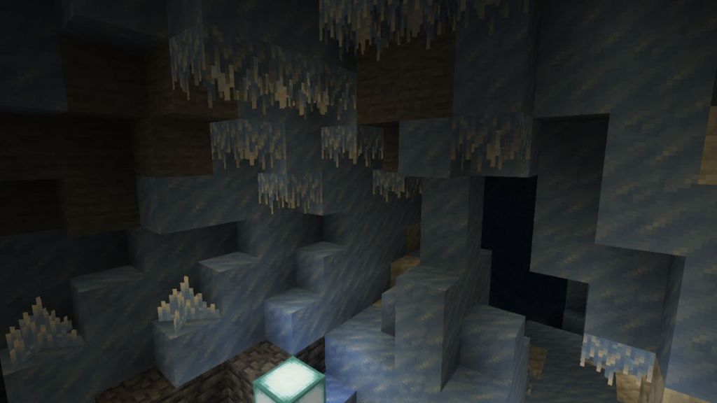 Ice Caves with Ice Crystals