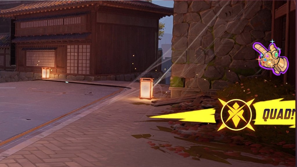 Infinity Gauntlet accessory pop up effect in Marvel Rivals