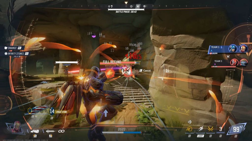 Iron Man in Avengers Infinity War PvP mode