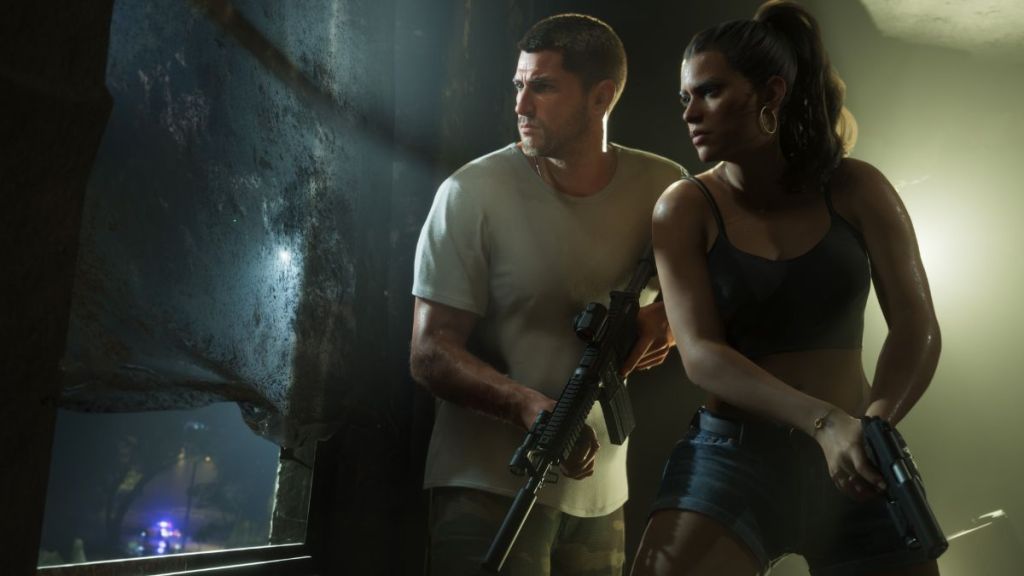 Jason and Lucia attempting a crime