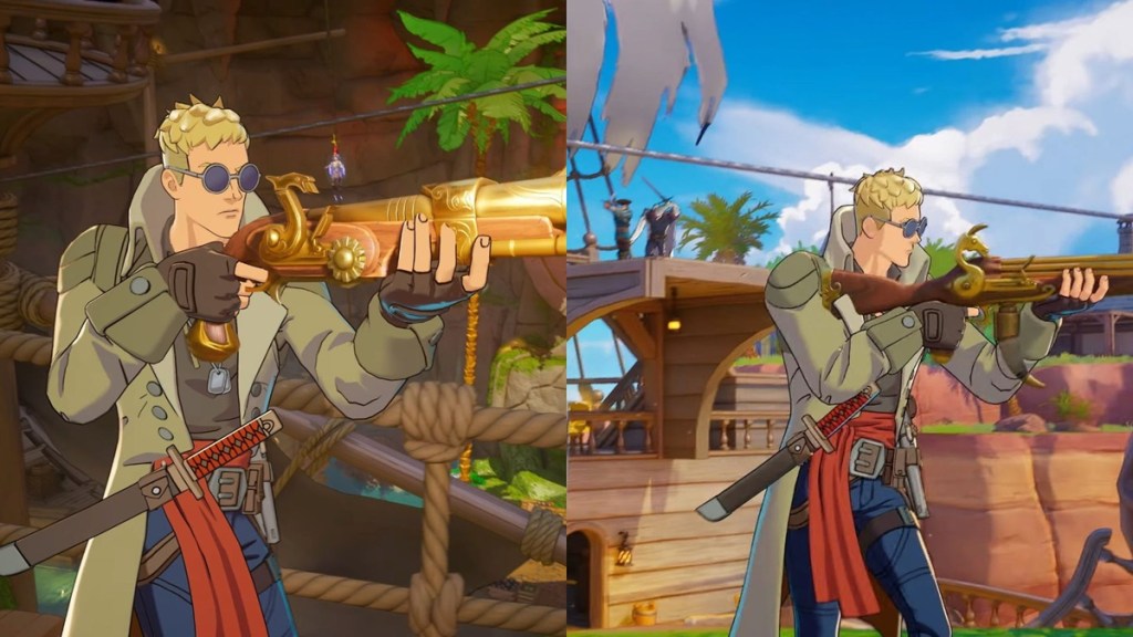 Jonesy using weapons in Fortnite Chapter 7 Treasure Hunters