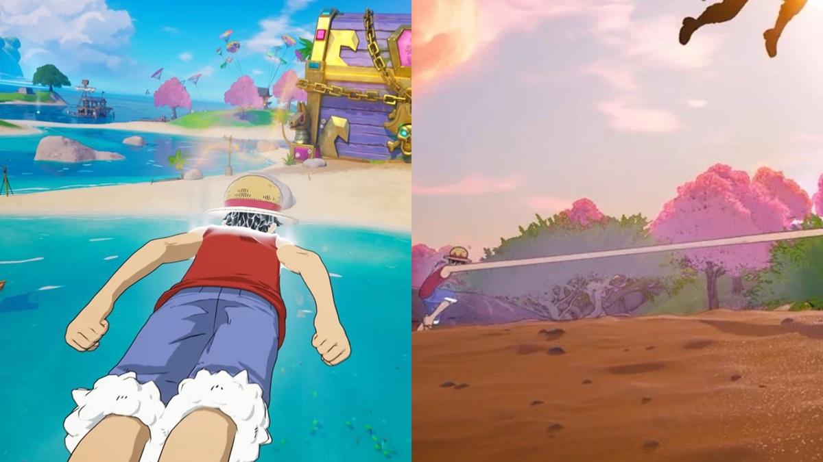 Luffy Gum Gum Pistol and Rocket Ability in Fortnite Chapter 7 Treasure Hunters
