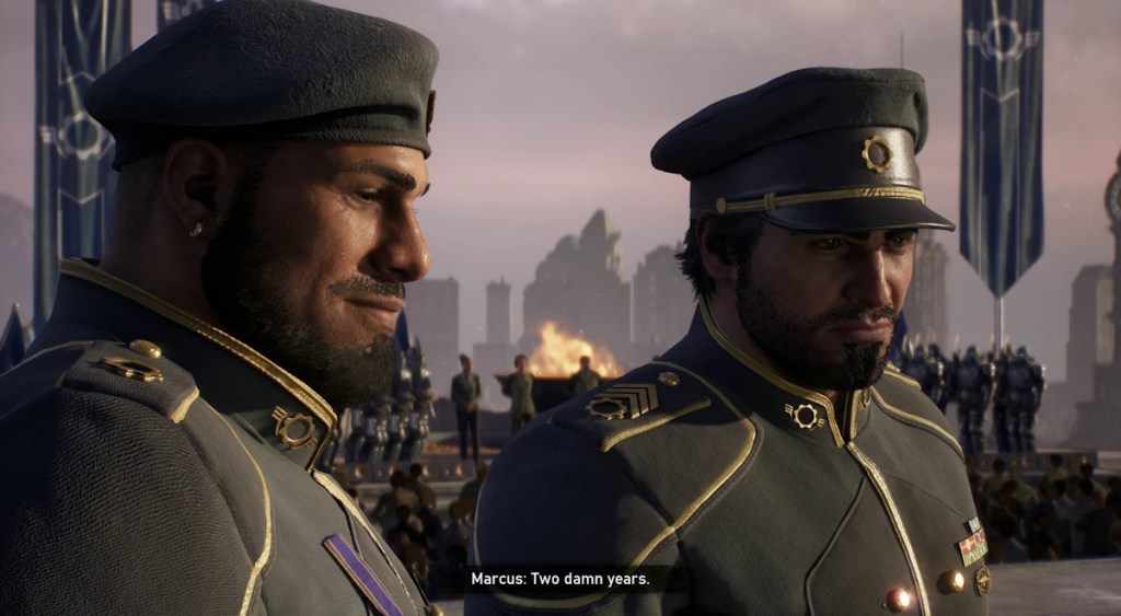 Marcus and Dom in E-Day prologue