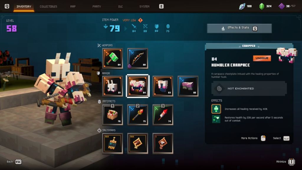 Minecraft Dungeons 2 armor