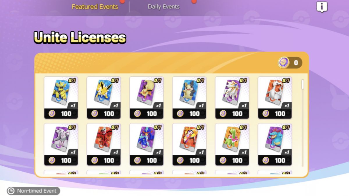 Pok&eacute;mon UNITE Unite Exchange Coin Event