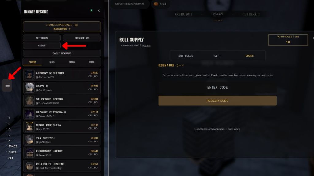 Redeem Komorebi Prison Codes