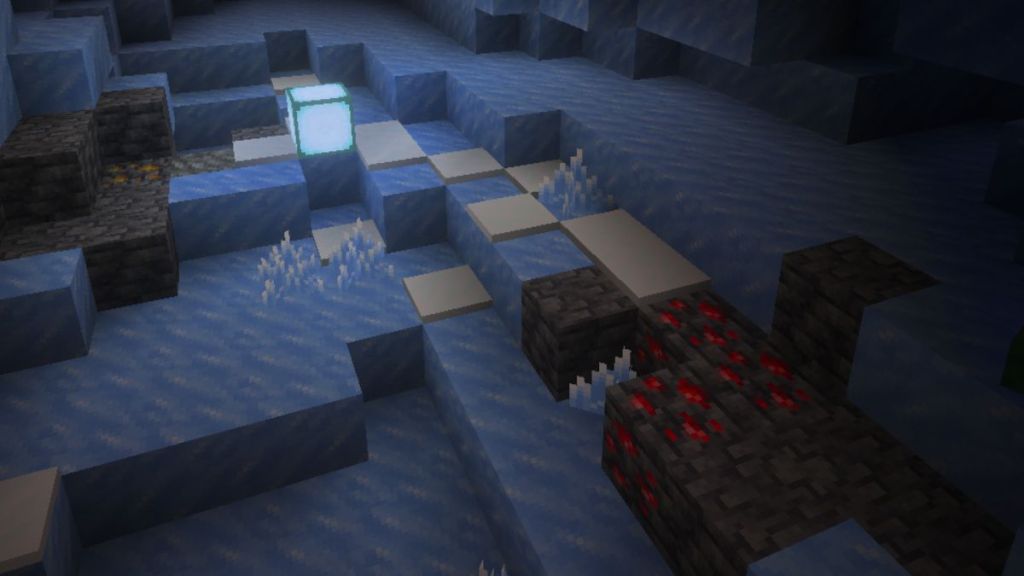 Redstone Ores in Ice Caves