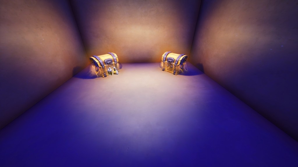 Regular chests inside of secret fortnite roon number 3