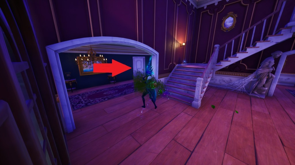 Secret room entrance in Fortnite