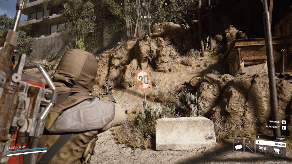 Shooting a Bantam in Arc Raiders