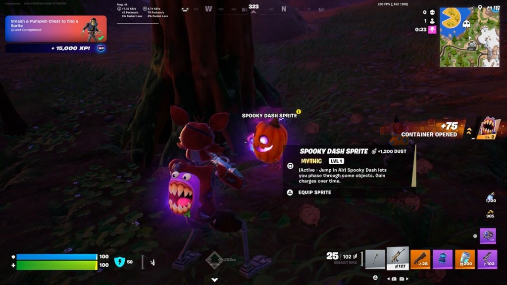 Spooky Dash Sprite in Fortnite