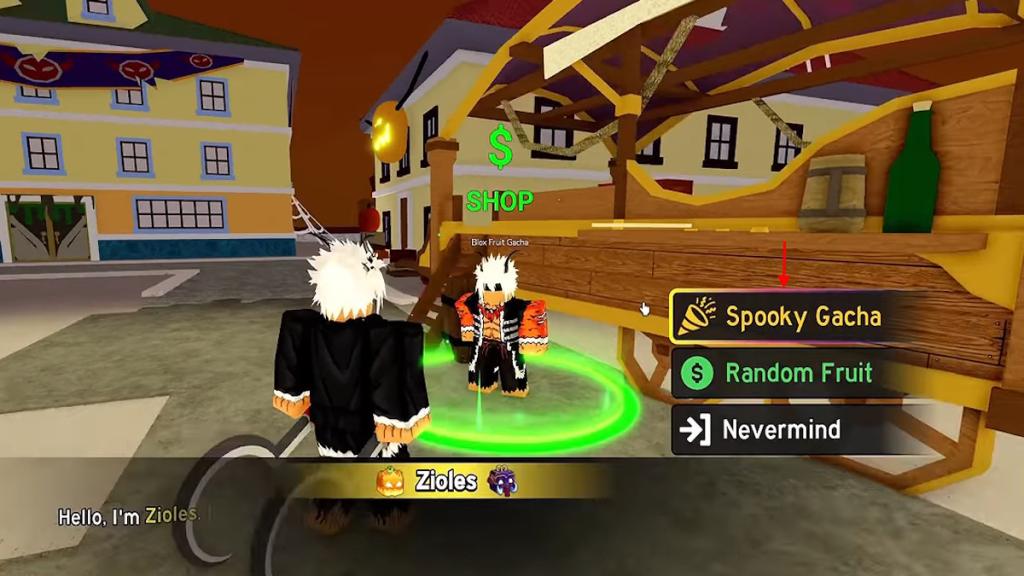 Spooky Gacha option
