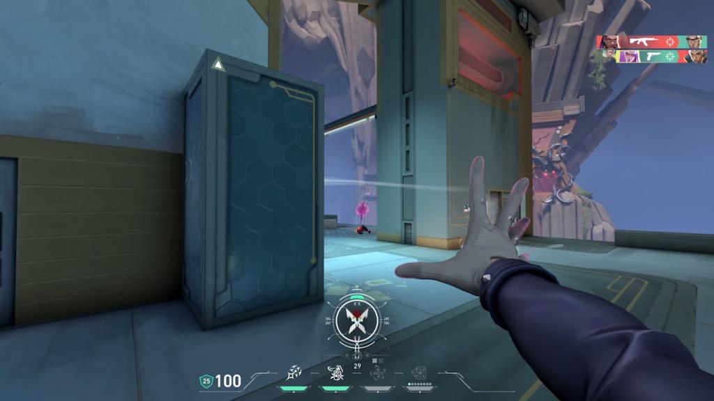 Telekinesis to grab weapons as Hush