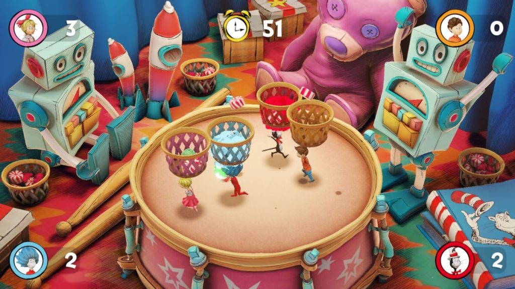 Minigame in The Cat in the Hat: Rainy Day Mayhem