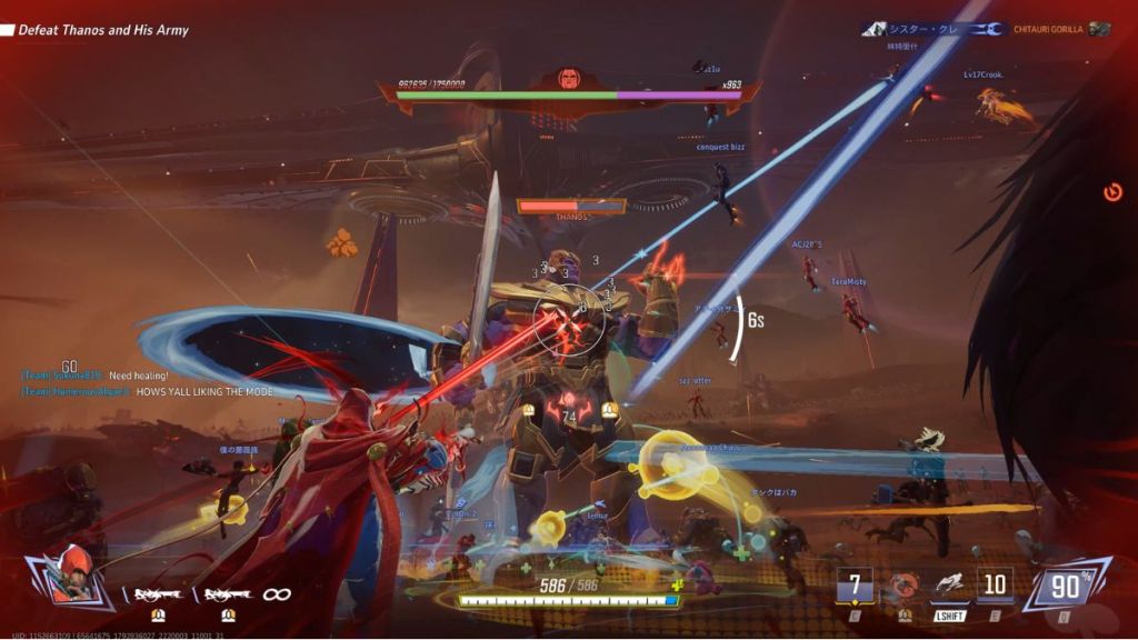 The Hood fighting against Thanos in Avengers Endgame PvE mode in Marvel Rivals