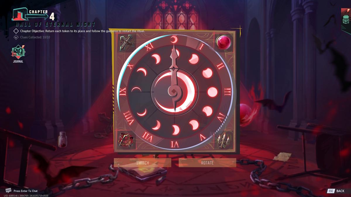 The correct dial positions in Hall of Eternal Night chapter in Marvel Rivals Night of Illusions event