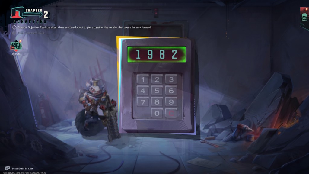 The correct door code in Scrapyard chapter in Marvel Rivals Night of Illusions event