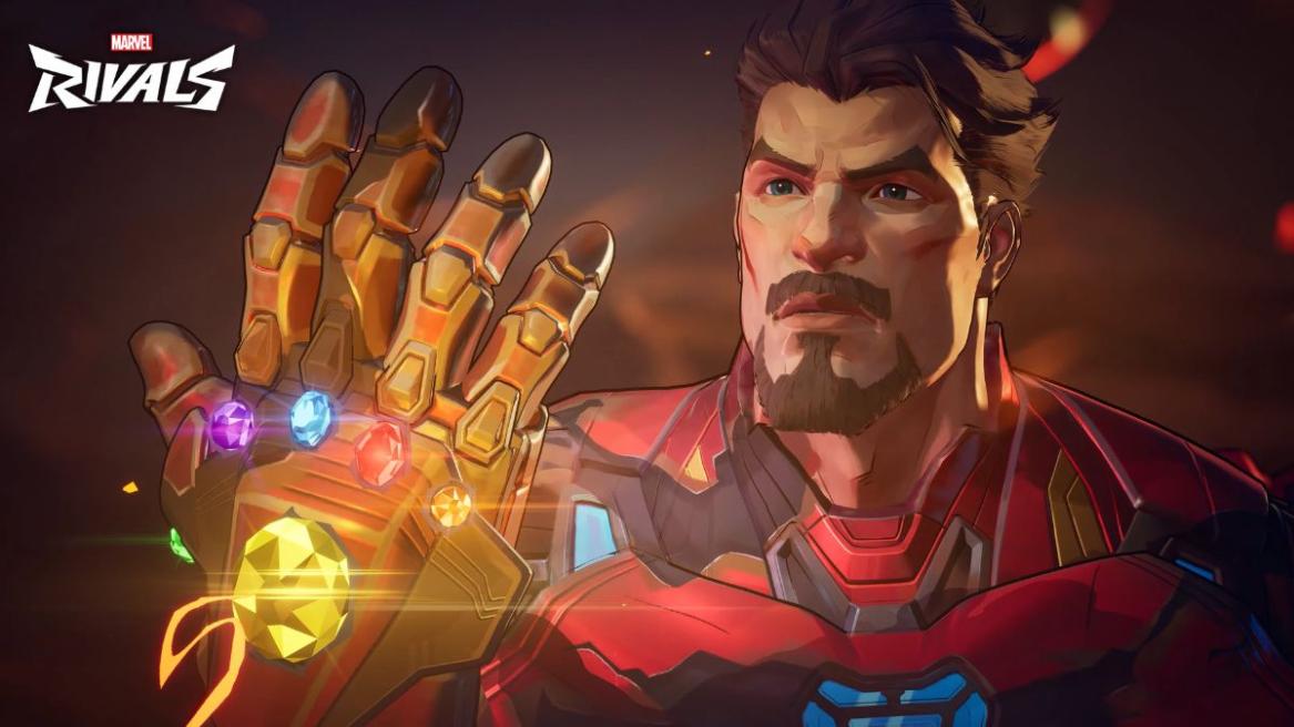 Tony Stark wearing the Infinity Gauntlet in Marvel Rivals