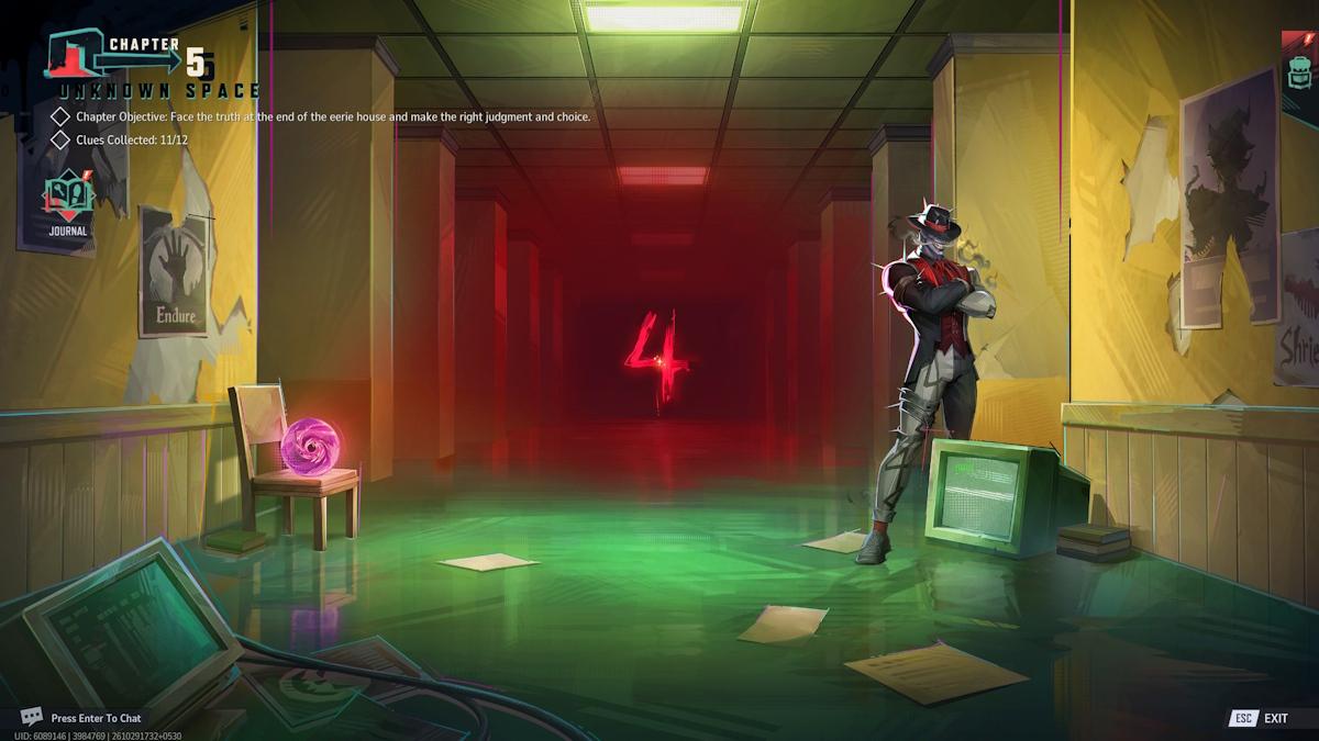 Touch the no.4 screen in Unknown Space chapter in Marvel Rivals Night of Illusions event