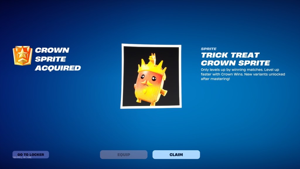 Trick or Treat Crown Sprite in Fortnite