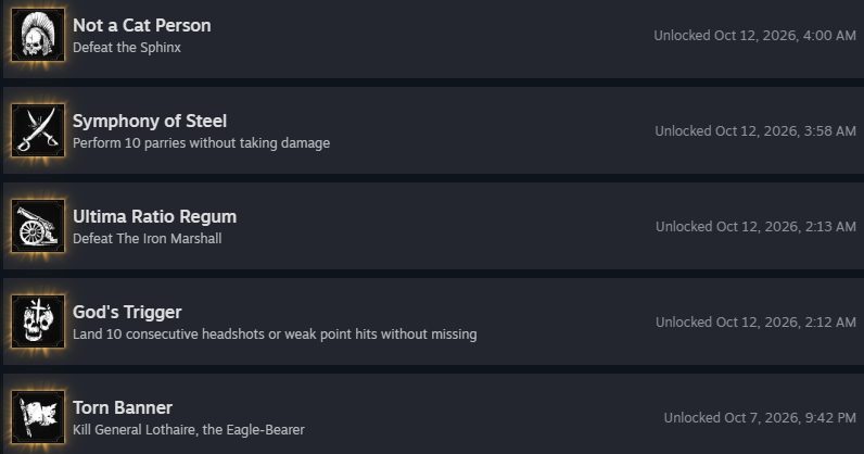Valor Mortis trophy and achievements