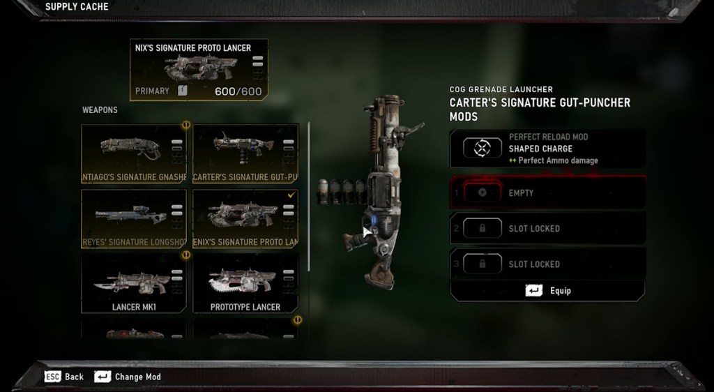 Weapon mods in E-day