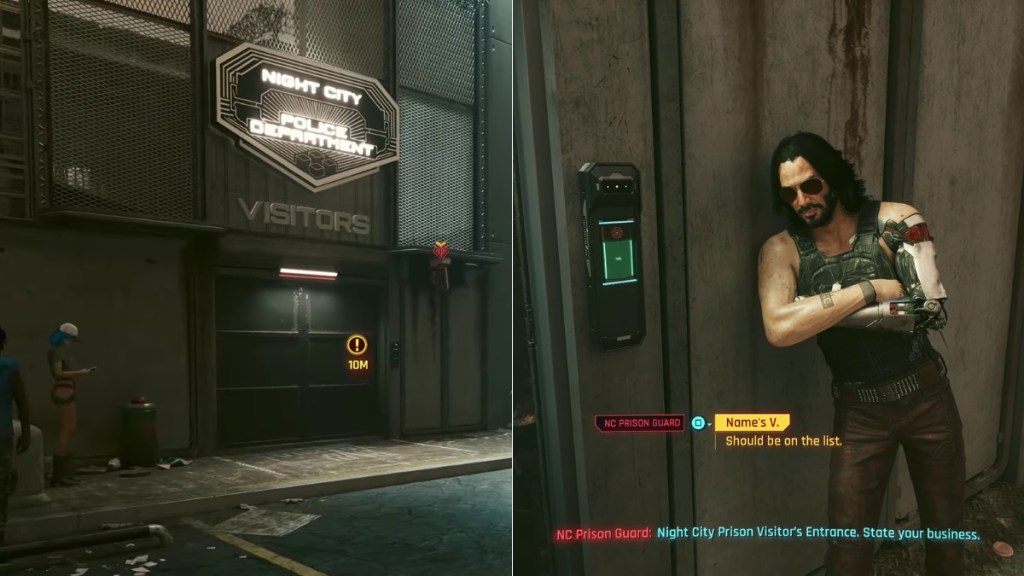 Reaching Prison in Cyberpunk 2077