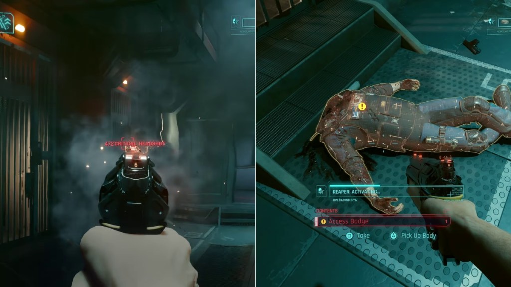 Defeating guards and stealing access card in Cyberpunk 2077
