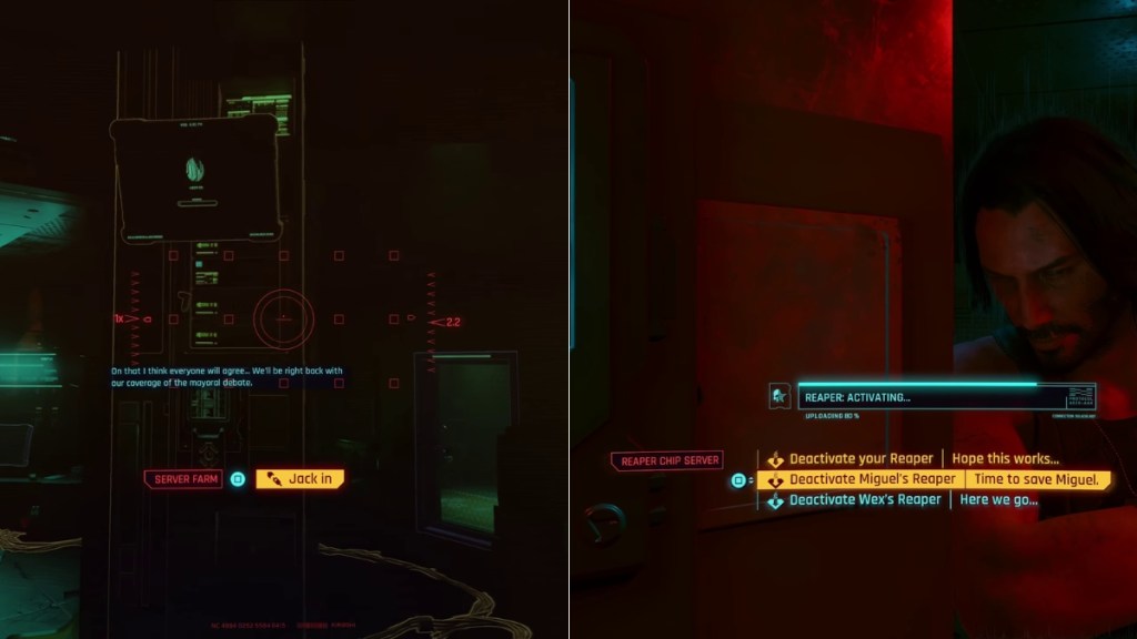 Deactivating miguel's reaper chip in Cyberpunk 2077