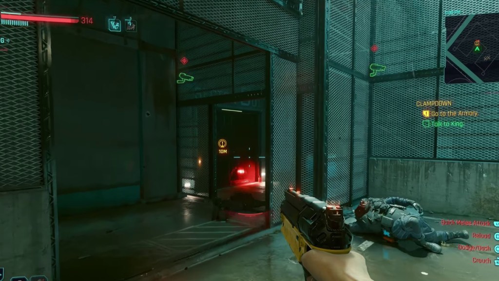 Heading to prison armory in Cyberpunk 2077