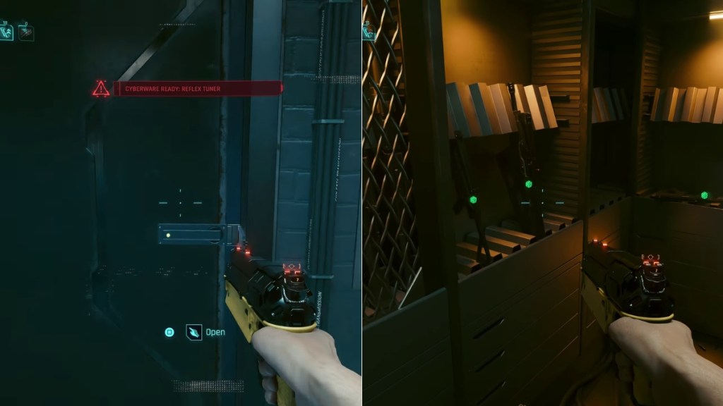 Opening Prison Armory and retrieving gear in Cyberpunk 2077