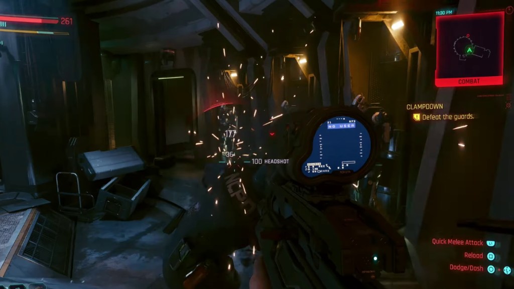 Defeating Crisis Control Room Guards in Cyberpunk 2077
