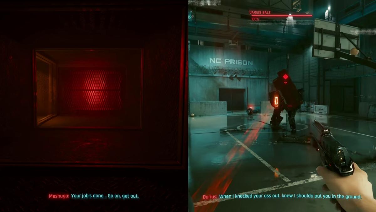 Escaping prison and darius boss encounter in Cyberpunk 2077
