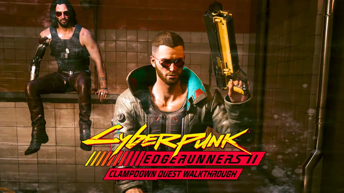 Cyberpunk 2077 Clampdown Edgerunners 2 Quest V and Johnny