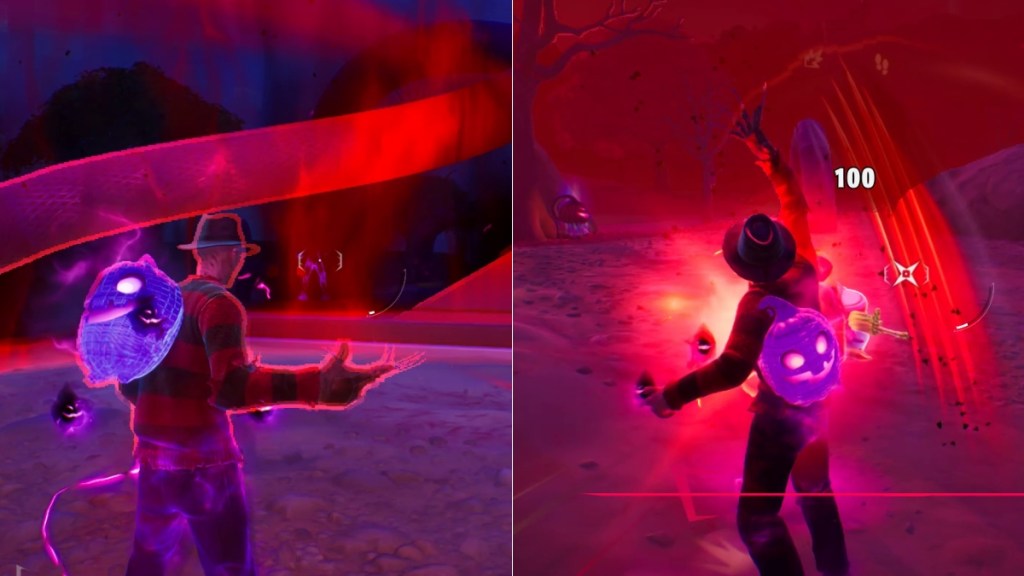 Using Freddy Nightmare Item in Fortnite
