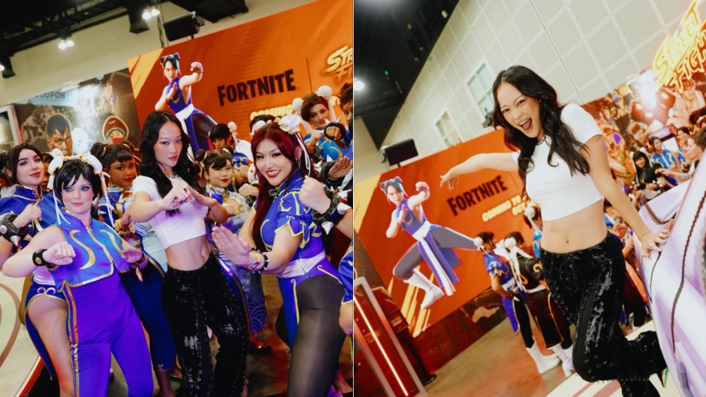 Fortnite Chun-Li skin reveal with Callina Liang at Complex Con