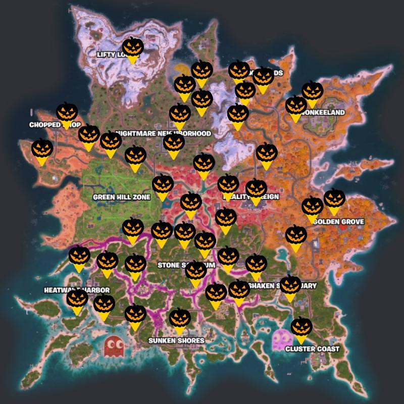 Fortnite Pumpkin Chest Locations
