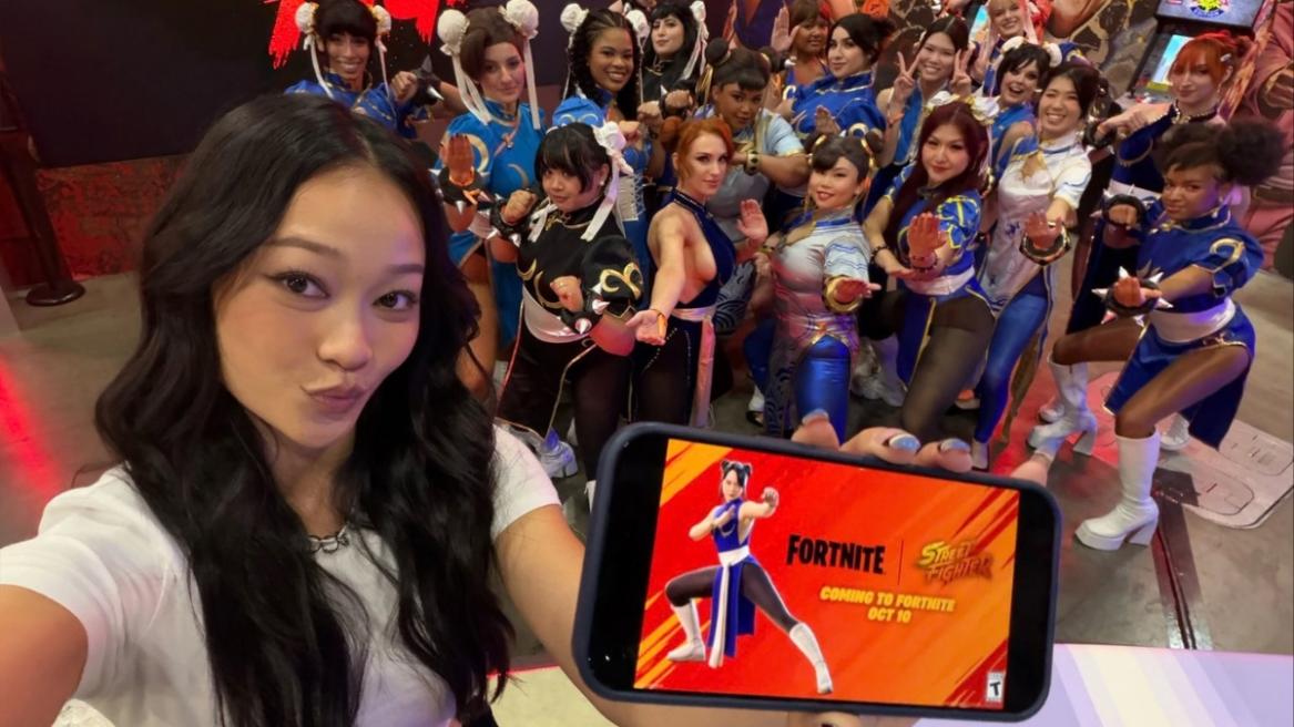 Fortnite Callina Liang Revealing Chun-Li Skin