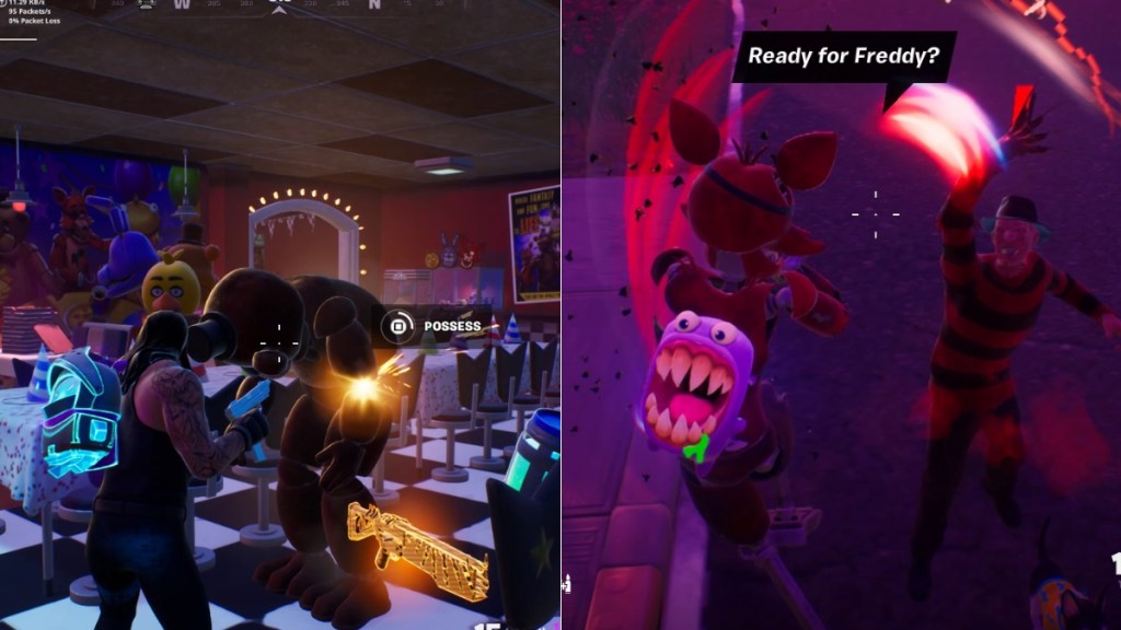 Wearing FNAF Animatronic Suit in Fortnite