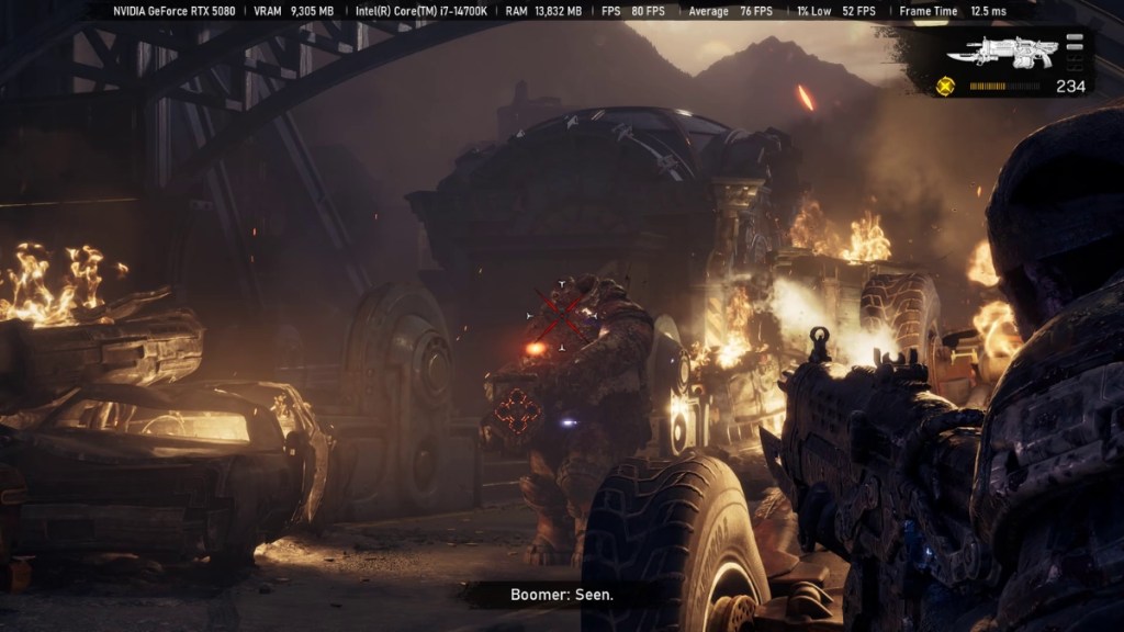 Gears E-Day Marcus fighting sub-boss