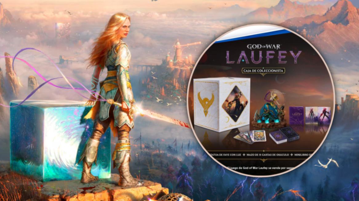 God of War Laufey official cover art with the Collector's Edition inside a circle.
