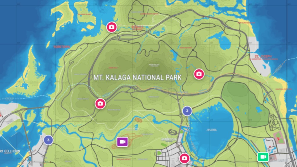 Mount Kalaga National Park location on the GTA 6 Mapping Project.