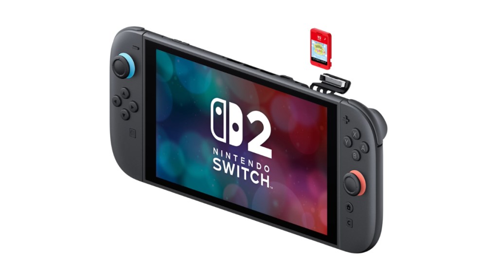 Nintendo Switch 2 physical game cartridges.