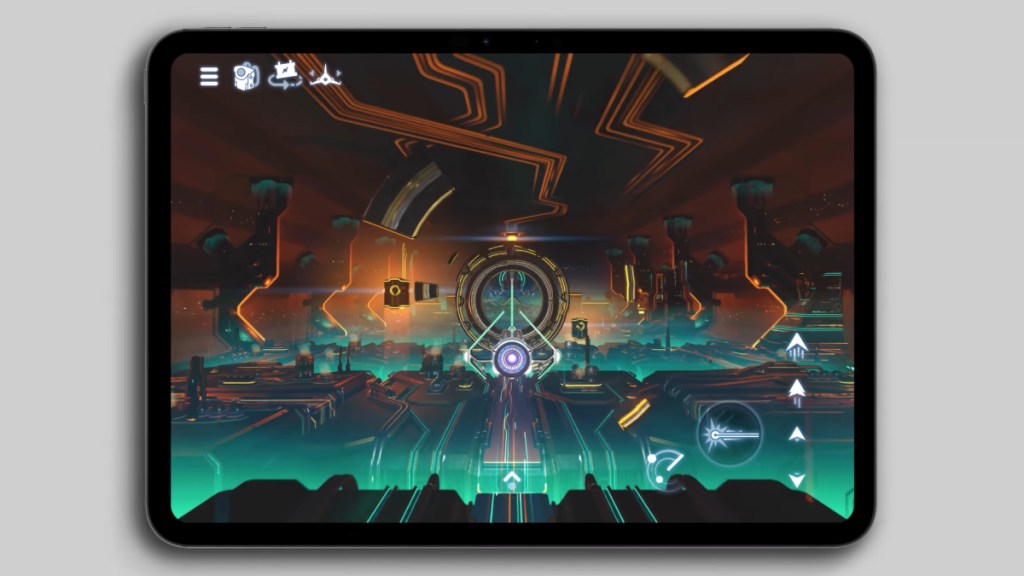 No Man's Sky running on iPad and iOS devices.