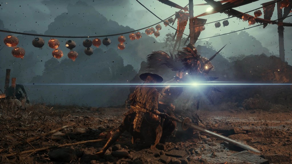 Soul fighting an enemy in Phantom Blade Zero.