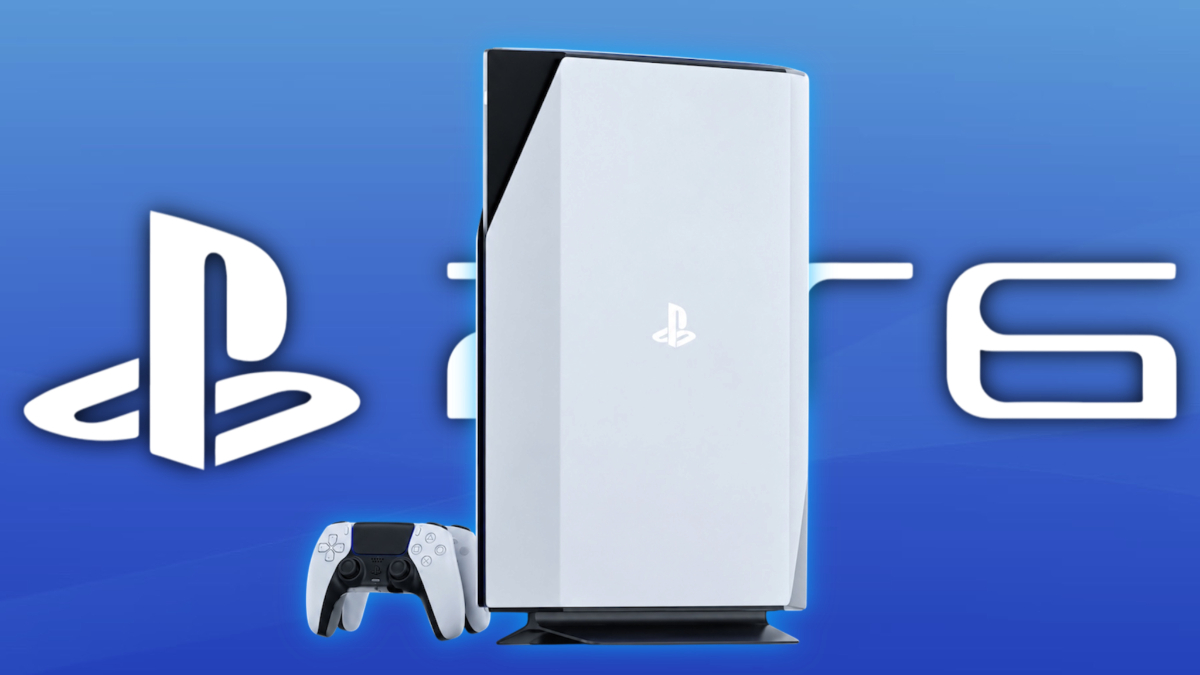 The PS6 concept image with the logo in the background.