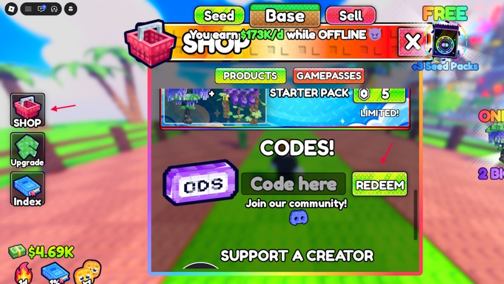 redeem grow a plan codes
